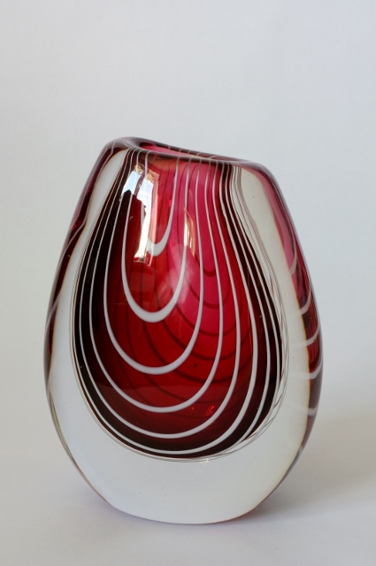 Vicke Lindstrand zebra vase